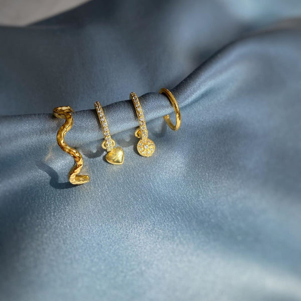 Equality Gold Plated Hoop Earring for Global Goal #5