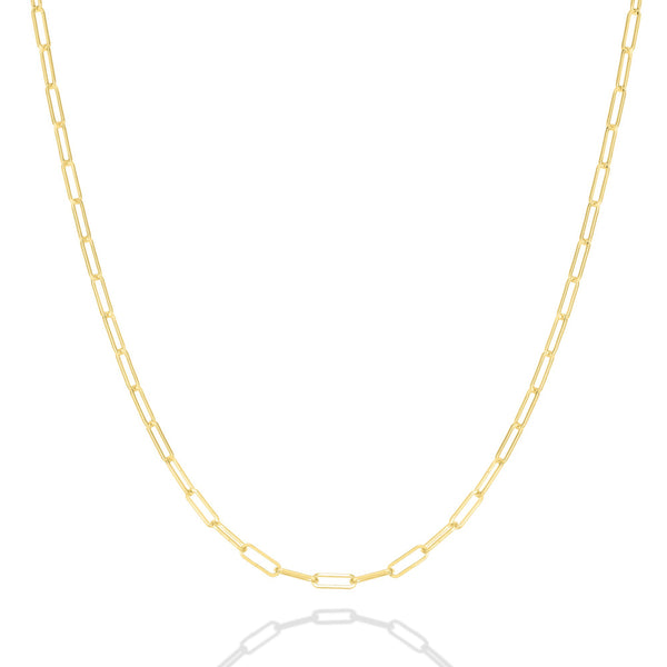14K Paperclip Chain Necklace