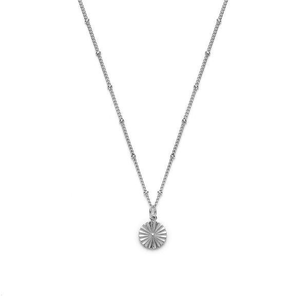 Wheel Silver Necklace for Global Goal #9