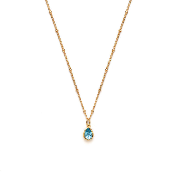 Water Drop Gold Plated Necklace for Global Goal #6