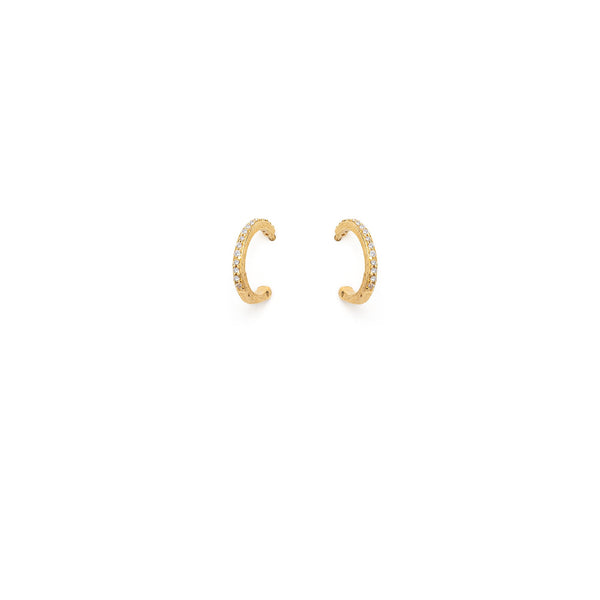 Sparkly Gold Plated Hoops
