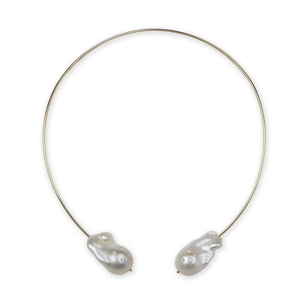 Diamond Baroque Pearl Dream Collar