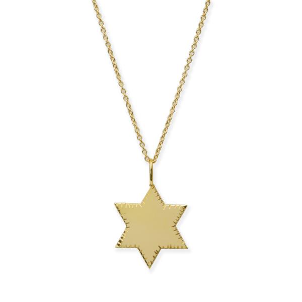 Star of David Charm Necklace