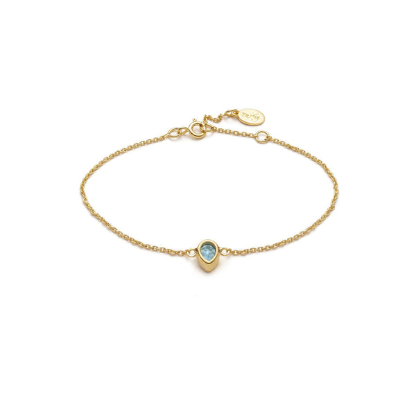 Water Drop Gold Plated Bracelet for Global Goal #6