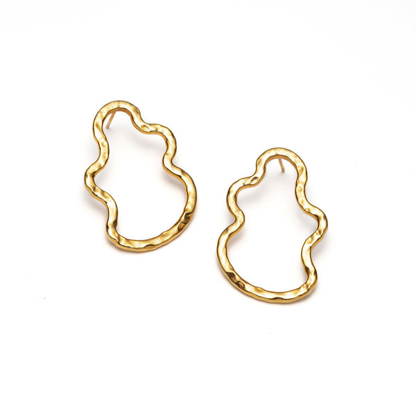 Golden Shape Gold Plated Earrings