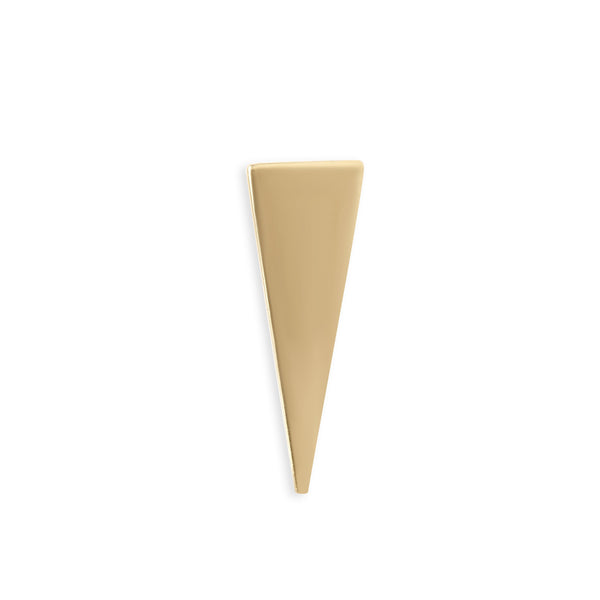 Gold Long Triangle Stud