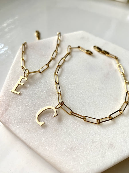 Gold Clip Chain Bracelet