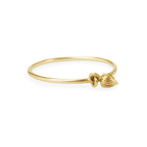 Gold Charm Ring "Seed of Joy"