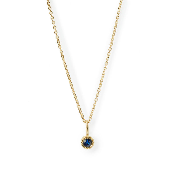 Youth Sapphire Charm Necklace