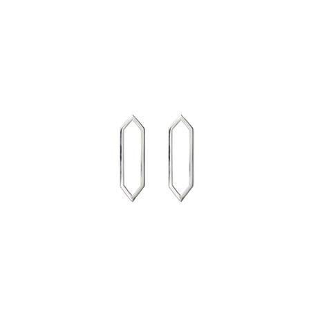Mini Marquis Earrings | White Gold