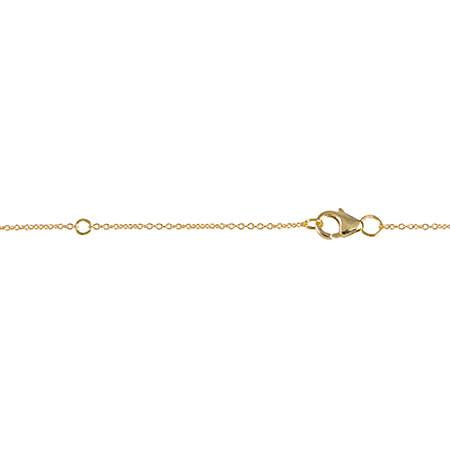All Diamond Mini Marquis Necklace | Yellow Gold