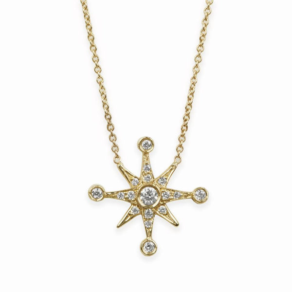 Diamond Compass Necklace