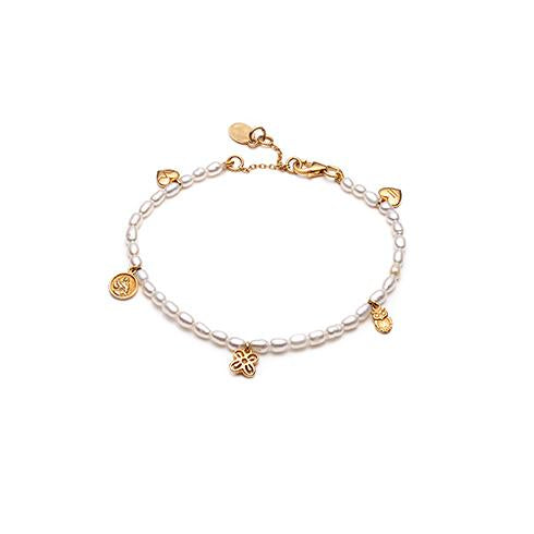 People Pearl Gold Plated Bracelet