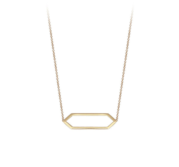 Mini Marquis Necklace | Yellow Gold