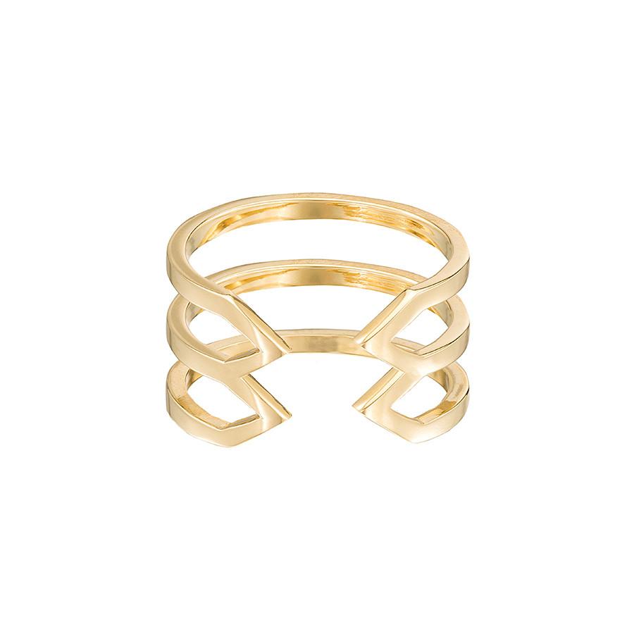 Stacked Dagger Ring | Yellow Gold