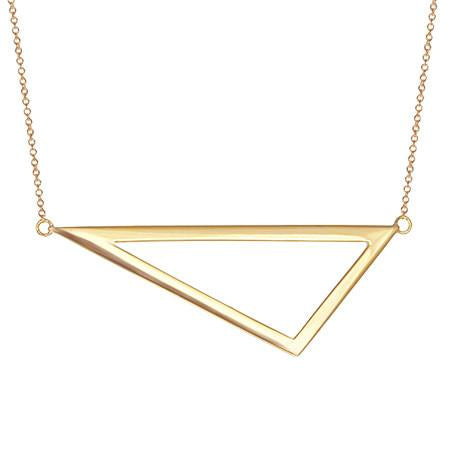 Large Triangle Necklace | Yellow Gold