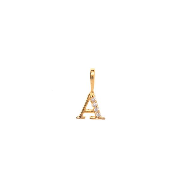Gold initial Gold Plated pendant - available in all letters