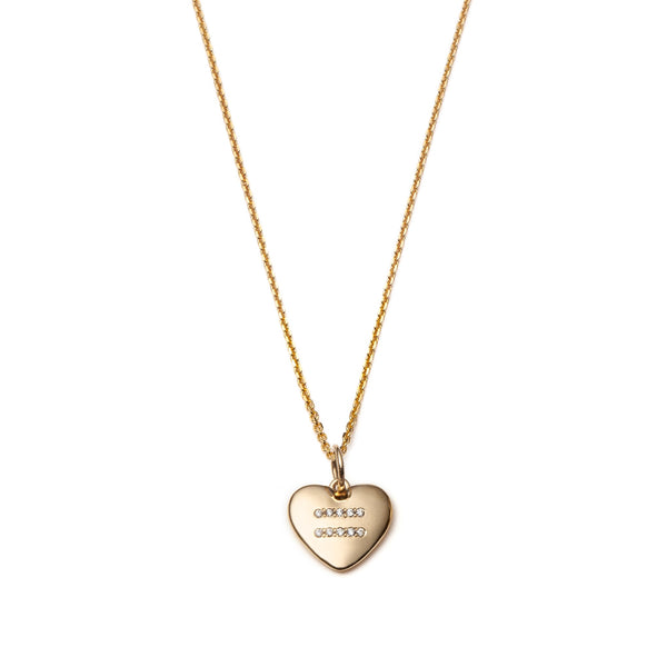 Equality Heart Necklace for Global Goal #5 14k Gold