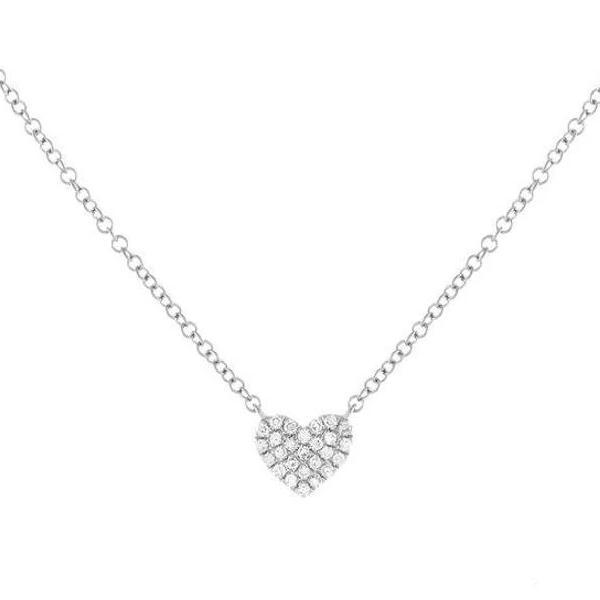 Gold Diamond Heart Necklace