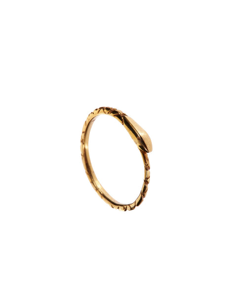 The Ouroboros Snake Ring Gold