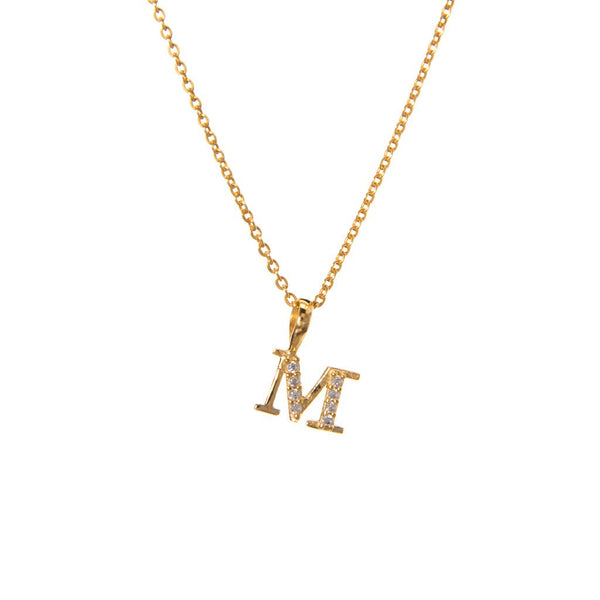Gold initial Gold Plated necklace - available in all letters
