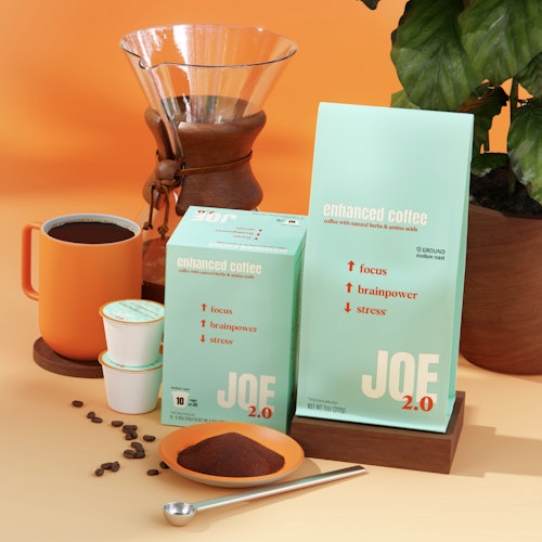 View products by Joe 2.0. Enhanced Coffee by Brian Mellin.