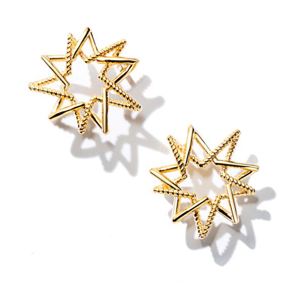 Starry Night Small Post Earrings - 14kt Yellow Gold