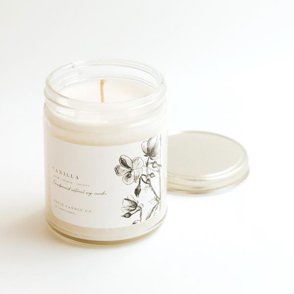 Vanilla Minimalist Hand-poured Soy Candle