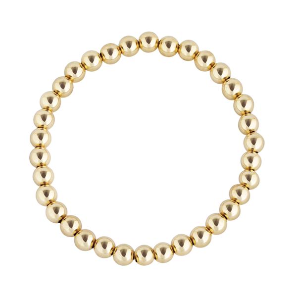 5 mm Gold-filled Stretch Beaded Bracelets