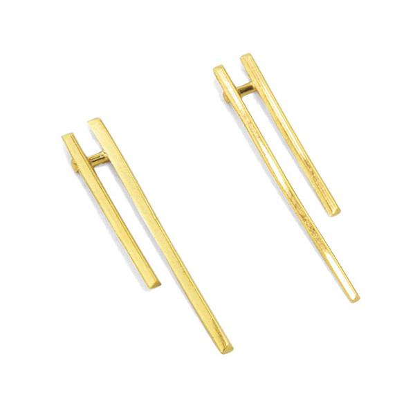 Parallel Earrings - Vermeil Gold
