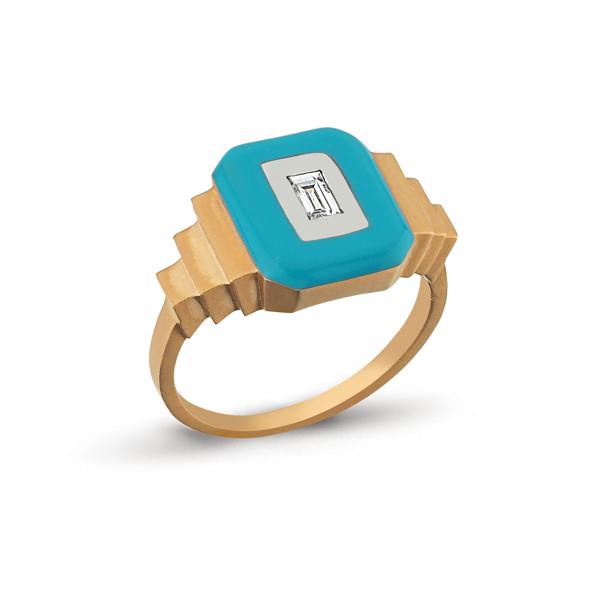 MATISSE TURQUOISE PINKY RING
