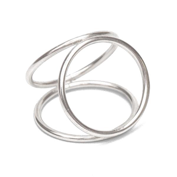 Triple Ring - Recycled Sterling Silver