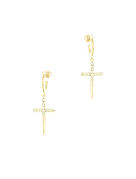 Sword Earrings - Gold Plated