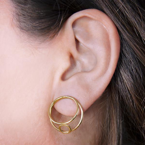 Bound Earrings - Vermeil Gold