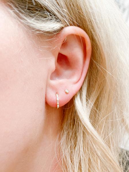 Carbon Neutral Diamond Dot Earrings