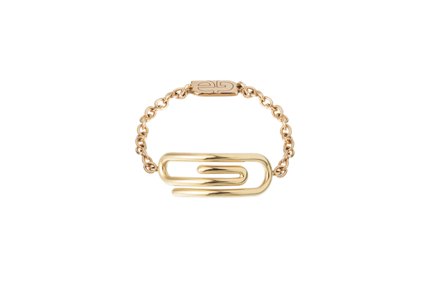 "Paper Clip" Chain Ring