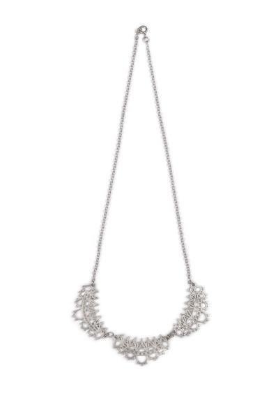 Madeline 3- Crescent Silver Necklace