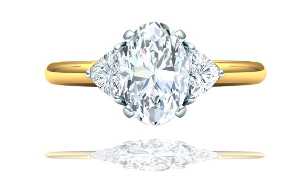 Oval Diamond Engagement Ring GIA Certified 2.10 Carat