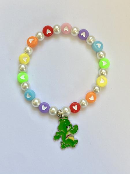 Rainbow Bear Pearl Bracelet