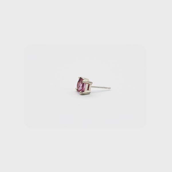 Pink Spinel Single Stud Earring