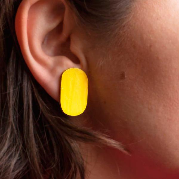 Croma Earrings – Yellow