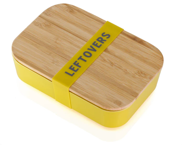 Leftovers Bamboo Lunch Box in Vivid Yellow