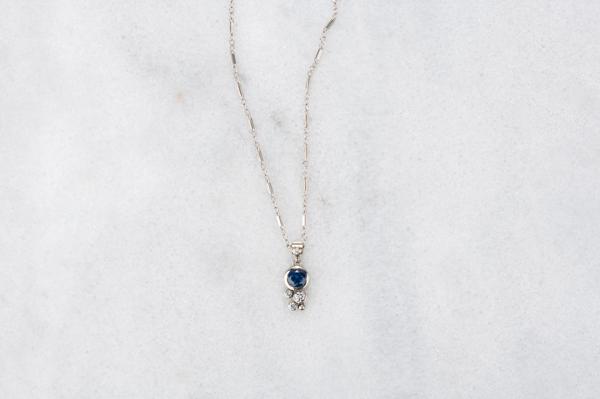 Sweet and Sparkly Montana Sapphire Necklace