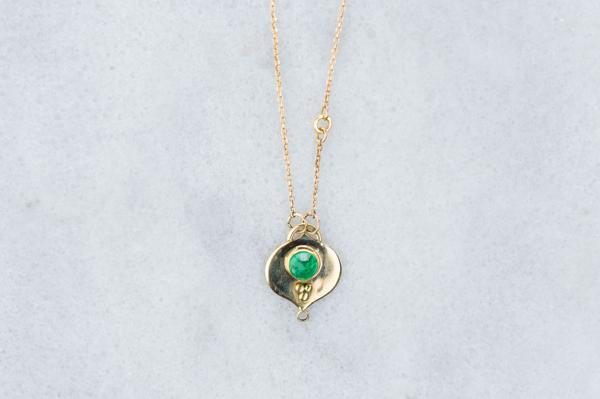 Moroccan Dreams Gold and Emerald Necklace