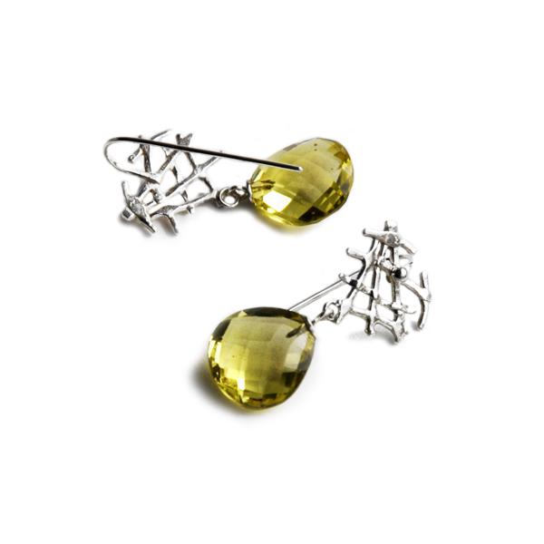 FREE SPIRIT earrings with lemon quartz