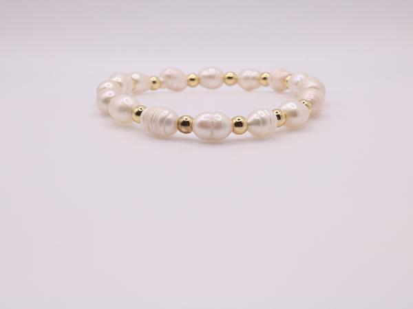 Freshwater pearl elastic bracelet