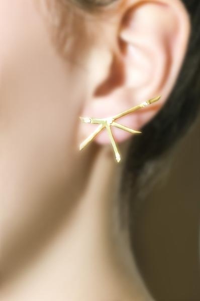 Gold Explosion earrings