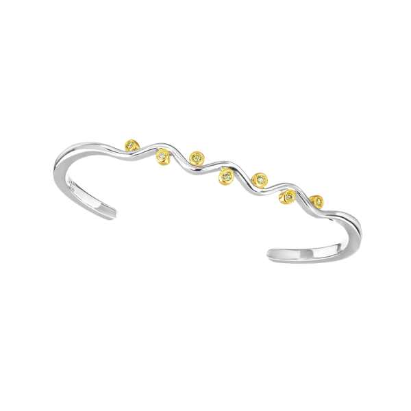 Yellow Diamond bangle bracelet