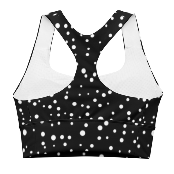 black and white spot bra