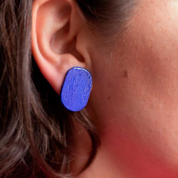 Croma Earrings – Blue